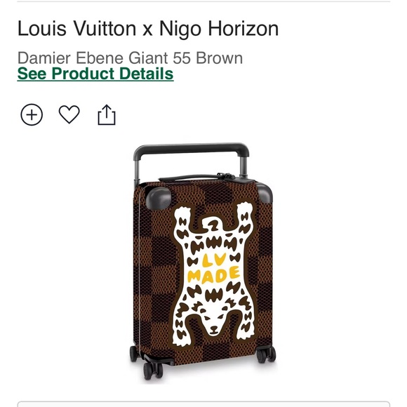 Louis Vuitton x Nigo Horizon
Damier Ebene Giant 55 Brown - Picture 1 of 12